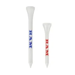 Ram Golf 500pc Biodegradable Wooden Bamboo Tees - 140x 2 1/8" And 360x 2 3/4"