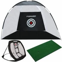 Forgan Golf 3-in-1 Practice Center With Hitting Net, Chipping Net And Mat