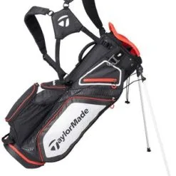 TAYLORMADE PRO 8.0 STAND BAG BLACK/WHITE/RED