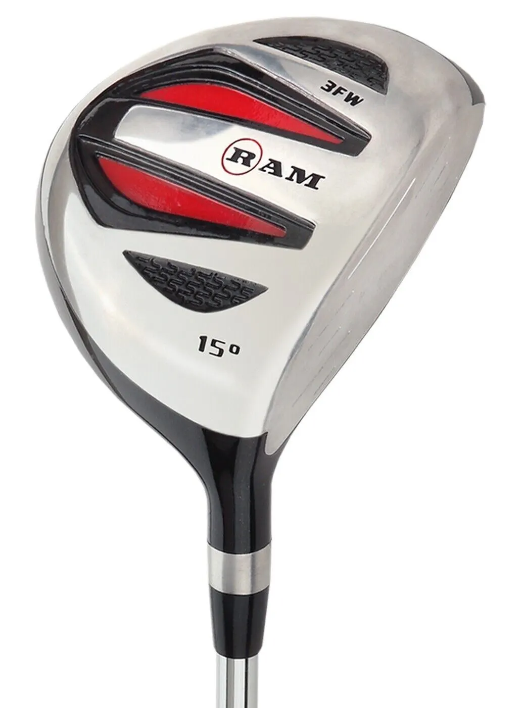 Ram Golf SGS -1" Inch Fairway Wood - Mens Right Hand - Headcover Included- Steel 3 Ram Golf SGS -1" Inch Fairway Wood - Mens Right Hand - Headcover Included- Steel