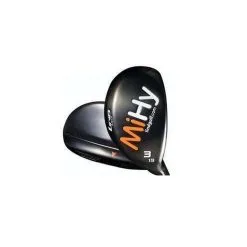 Lind Golf MiHY Black Right Hand Hybrid Rescue Wood, Graphite Shaft, Regular Flex