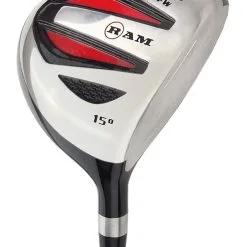 Ram Golf SGS Mens Fairway Wood - Headcover Included -Steel Shaft