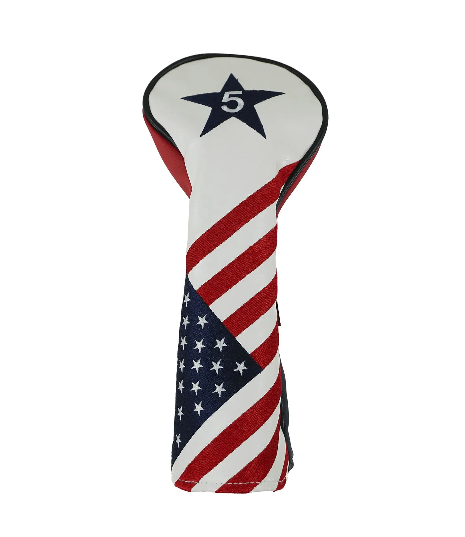 Ram Golf USA Stars And Stripes PU Leather Headcover For #5 Fairway Wood 3 Ram Golf USA Stars And Stripes PU Leather Headcover For #5 Fairway Wood