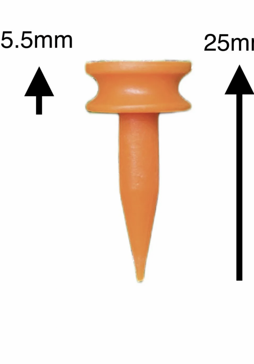 Longridge Plastic Castle Tees Orange 5Mm 1000 Pack 4 Longridge Plastic Castle Tees Orange 5Mm 1000 Pack - Image 2