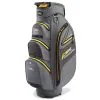 PowaKaddy Dri-Tech Cart Bag Gunmetal Yellow 22 -Clubs Shop PW22A0301001 L