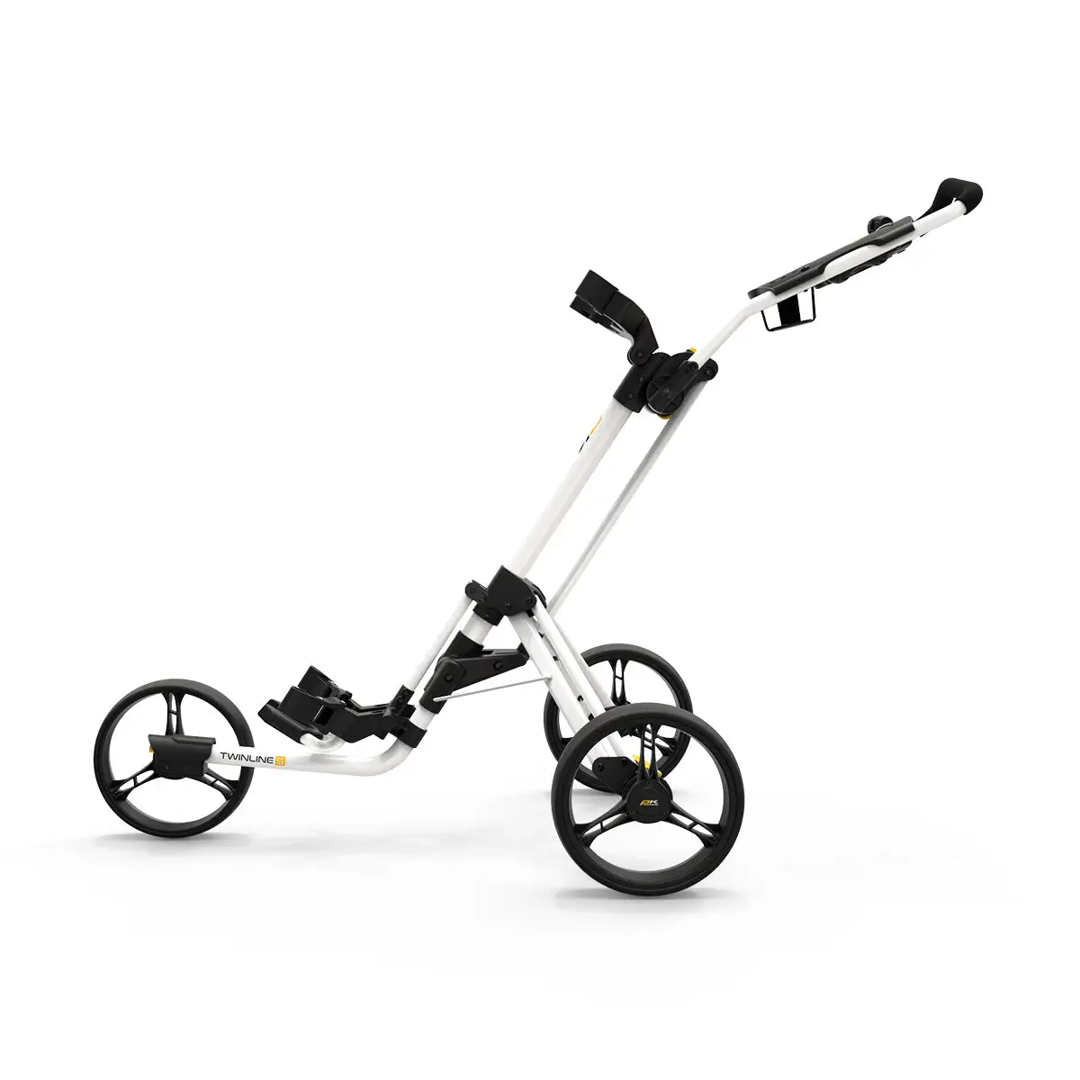 PowaKaddy 2022 Twinline 5 Push Cart Polar White - Image 2