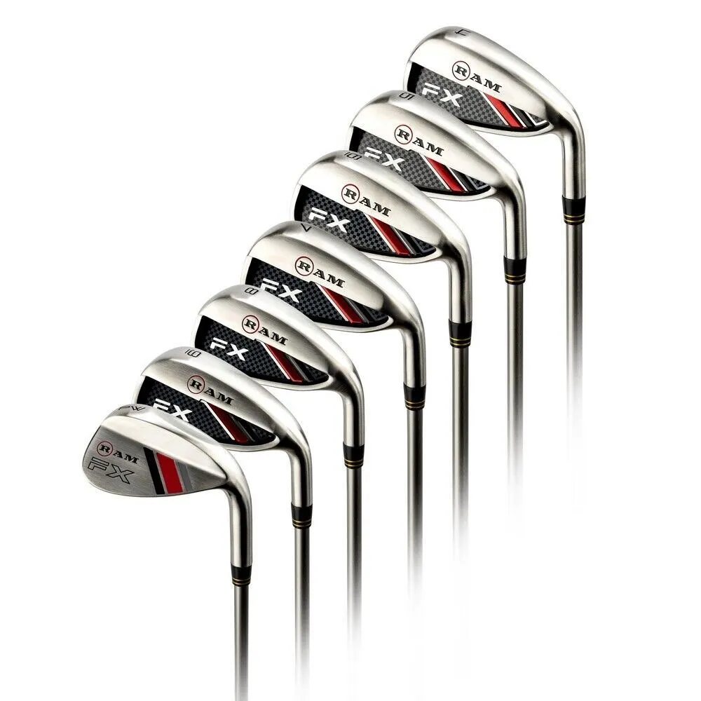 Ram Golf FX Stainless Steel Iron Set 4-PW Mens Right Hand 3 Ram Golf FX Stainless Steel Iron Set 4-PW Mens Right Hand