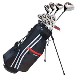 Clubs Shop 41 Prosimmon Golf X9 V2 Tall +1" Mens Graphite/Steel Golf Club Set &Bag -Stiff Flex