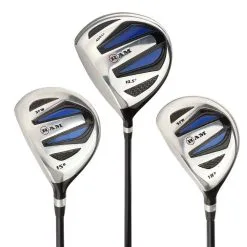 Clubs Shop 47 Ram Golf EZ3 Mens Wood Set - Graphite Driver, 3 & 5 Wood Lefty - W/ Headcovers