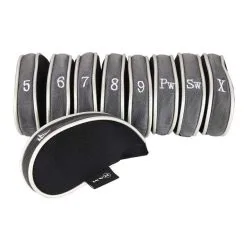 Ram Golf 9pc Iron Cover Set 4-5-6-7-8-9-PW-SW-X - Fabric Club Protectors